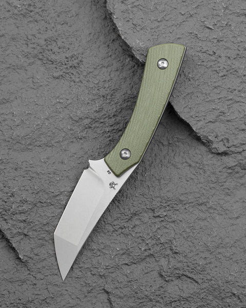 BESTECH STEP BFK06B 3.193'' D2 Blade Green G10 Handle