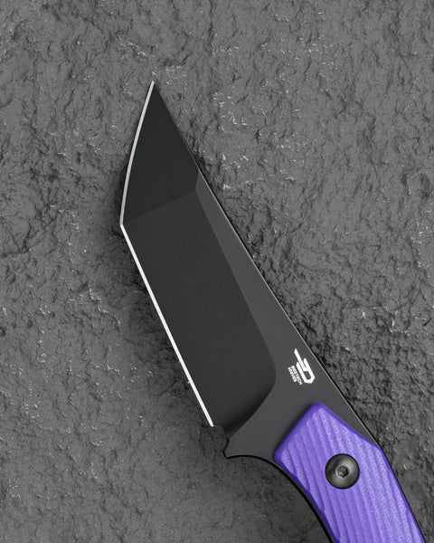 BESTECH STEP BFK06C 3.193'' D2 Blade Purple G10 Handle