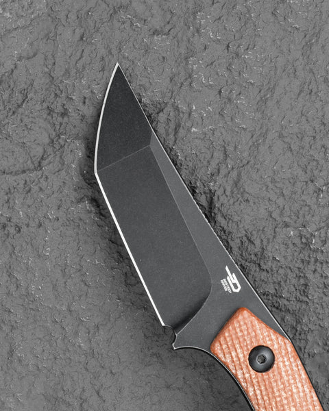 BESTECH STEP BFK06D 3.193'' D2 Blade Brown Micarta Handle