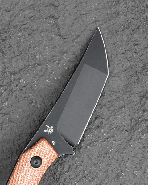 BESTECH STEP BFK06D 3.193'' D2 Blade Brown Micarta Handle