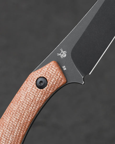 BESTECH STEP BFK06D 3.193'' D2 Blade Brown Micarta Handle