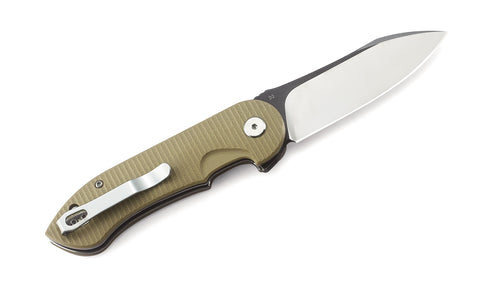 BESTECH TORPEDO G10 Handle: 3.21" D2 Blade BG17B-1