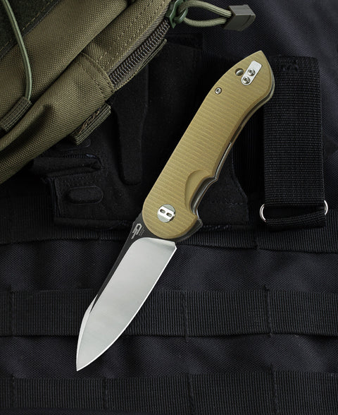 BESTECH TORPEDO G10 Handle: 3.21" D2 Blade BG17B-2