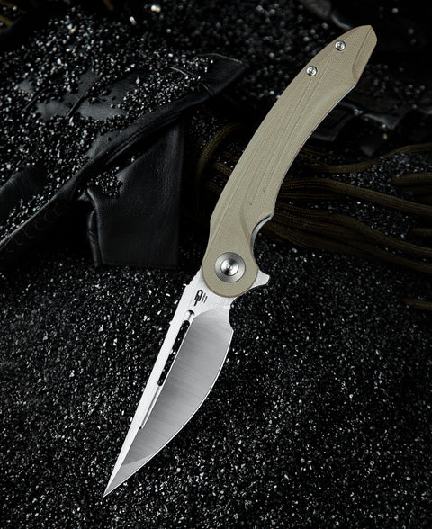 BESTECH IRIDA BG25B: G10 Handle 3.82" 14C28N Blade