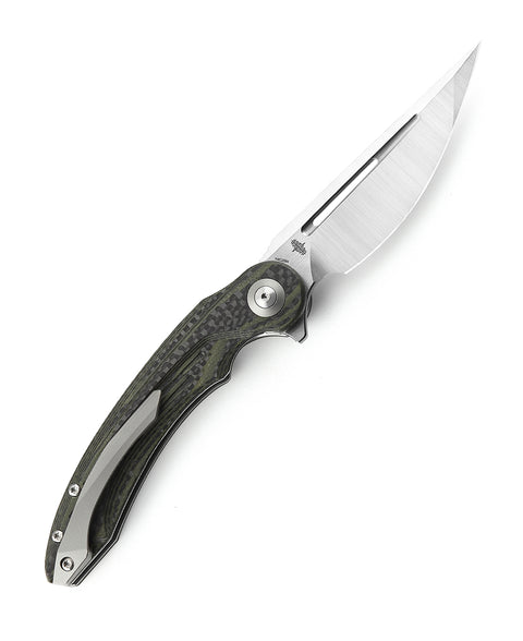 BESTECH IRIDA BG25F Interlayer with Carbon Fiber and G10 Handle 3.82" 14C28N Blade