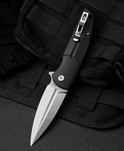 BESTECH FIN G10 Handle: 3.67" 14C28N Blade BG34A-1