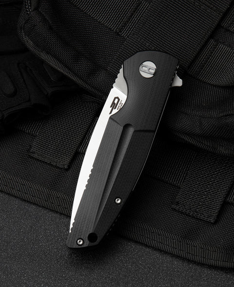 BESTECH FIN G10 Handle: 3.67" 14C28N Blade BG34A-1