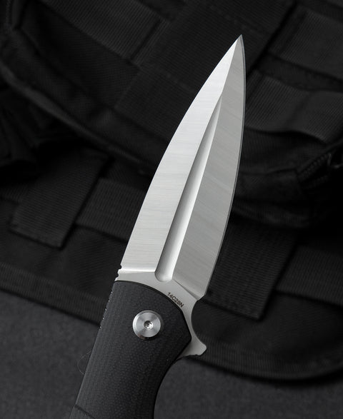 BESTECH FIN G10 Handle: 3.67" 14C28N Blade BG34A-1