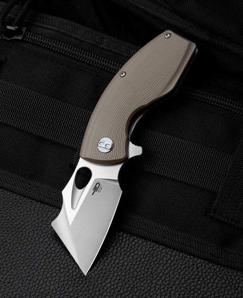 BESTECH LIZARD Beige G10 Handle: 2.4" D2 Blade BG39C