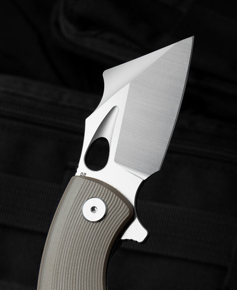 BESTECH LIZARD Beige G10 Handle: 2.4" D2 Blade BG39C