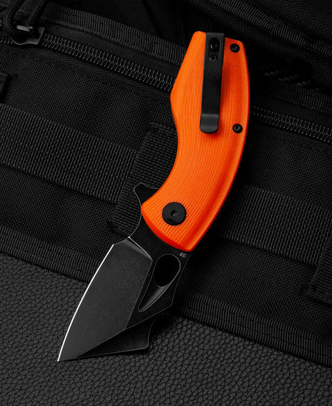 BESTECH LIZARD Orange G10 Handle: 2.4" D2 Blade BG39D