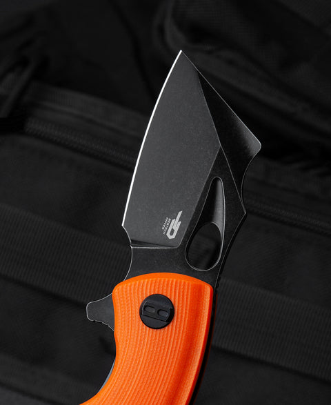 BESTECH LIZARD Orange G10 Handle: 2.4" D2 Blade BG39D