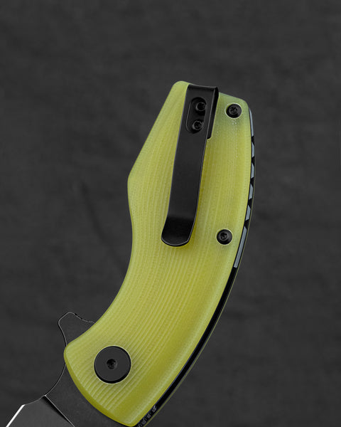 BESTECH LIZARD Lime Green G10 Handle: 2.4" D2 Blade BG39F