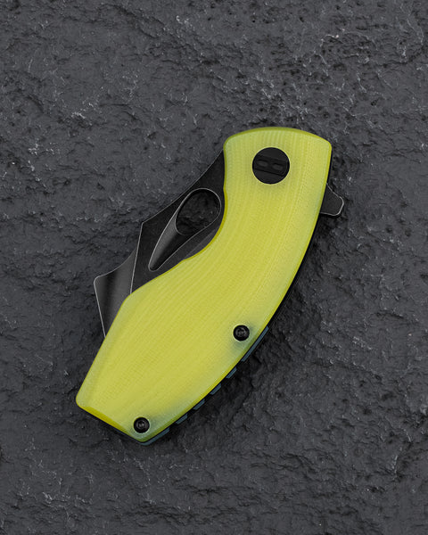 BESTECH LIZARD Lime Green G10 Handle: 2.4" D2 Blade BG39F