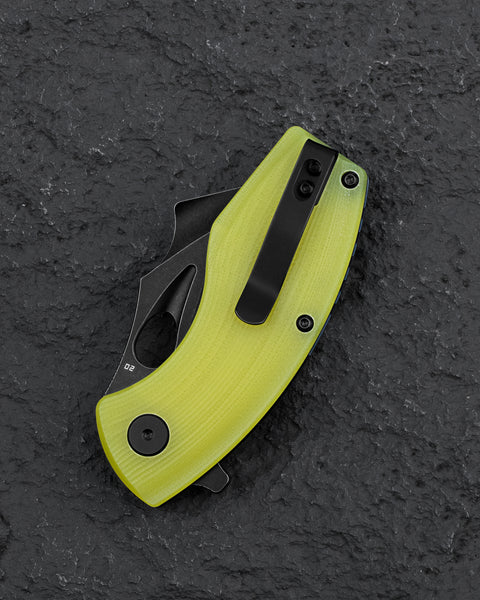 BESTECH LIZARD Lime Green G10 Handle: 2.4" D2 Blade BG39F