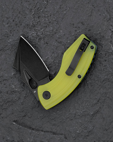 BESTECH LIZARD Lime Green G10 Handle: 2.4" D2 Blade BG39F