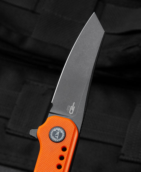 BESTECH SYNTAX Orange G10 Handle: 2.84" 14C28N Blade BG40C