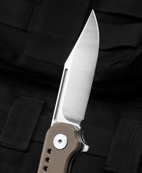 BESTECH SYNTAX Beige G10 Handle: 2.84" 154CM Blade BG41B