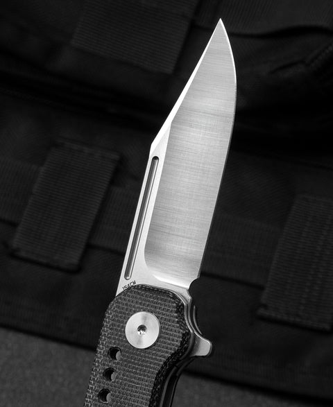 BESTECH SYNTAX Black Micarta Handle: 2.84" 154CM Blade BG41D