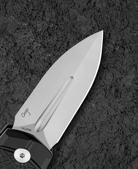 BESTECH QUQU BG57B-1 Aluminum Handle 2.20" 14C28N Blade