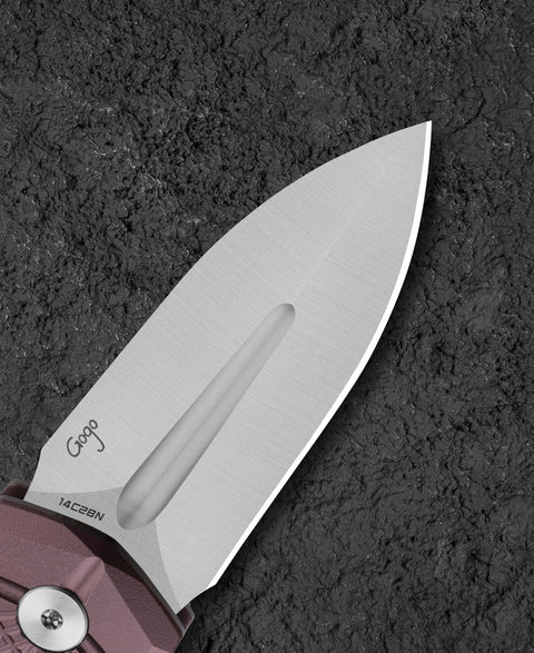 BESTECH QUQU BG57B-3 Aluminum Handle 2.20" 14C28N Blade