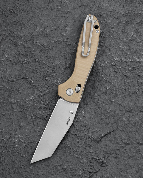 BESTECH Liger BG61C G10 Handle 3.61" D2 Blade