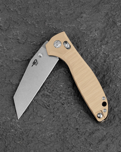 BESTECH Liger BG61C G10 Handle 3.61" D2 Blade