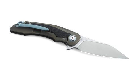 BESTECH PTERODACTYL BT1801C 3.54" CPM-S35VN Blade 6AL4V Titanium with carbon fiber inlayed Handle