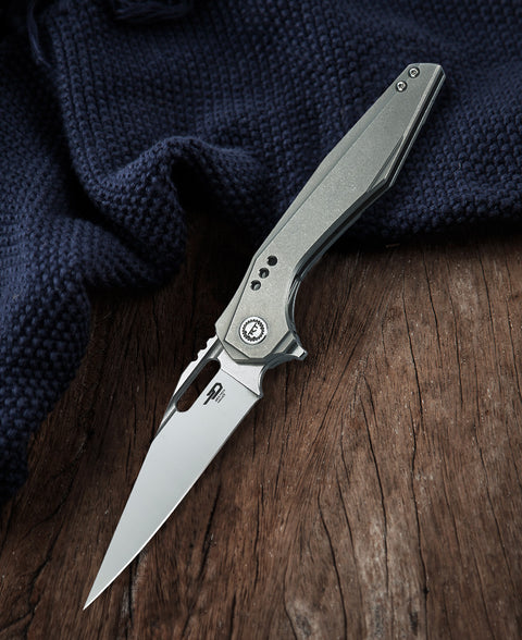 BESTECH MALWARE BT1902A Titanium Handle: 3.86" S35VN Blade