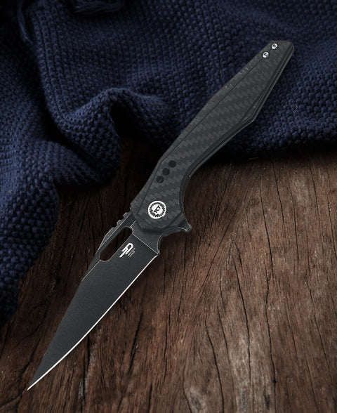 BESTECH MALWARE BT1902B Titanium Handle: 3.86" S35VN Blade