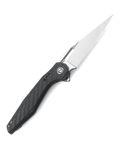 BESTECH MALWARE BT1902C-L Titanium +Carbon Fiber Handle: 3.86" S35VN Blade