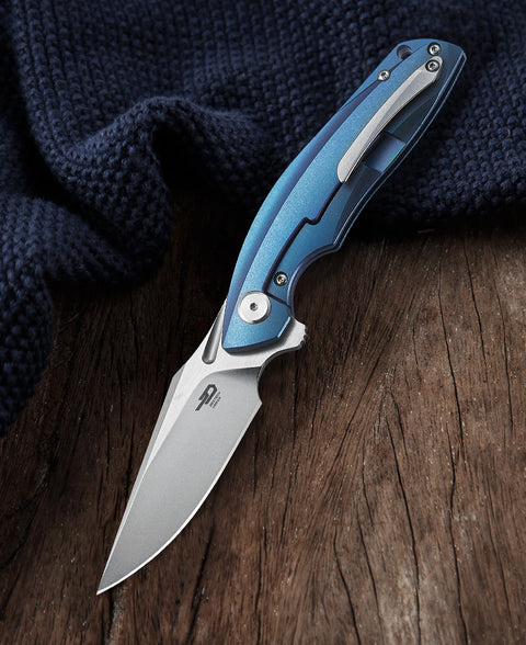 BESTECH GHOST BT1905B-L Tianium Handle: 3.27" S35VN Blade