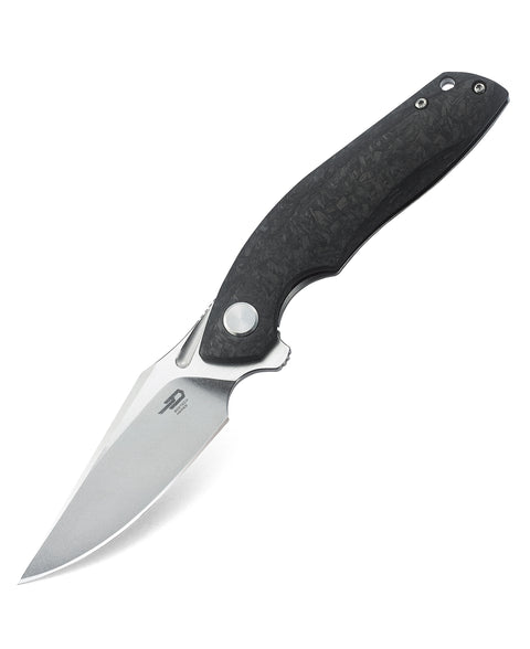 BESTECH GHOST BT1905C-1 Carbon Fiber+Titanium Handle: 3.27" S35VN Blade