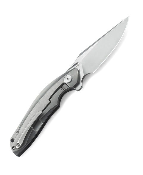 BESTECH GHOST BT1905C-1 Carbon Fiber+Titanium Handle: 3.27" S35VN Blade