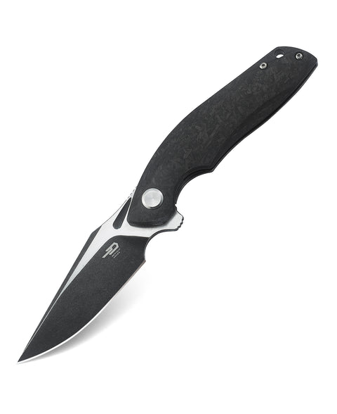 BESTECH GHOST BT1905C-2 Carbon Fiber+Titanium Handle: 3.27" S35VN Blade