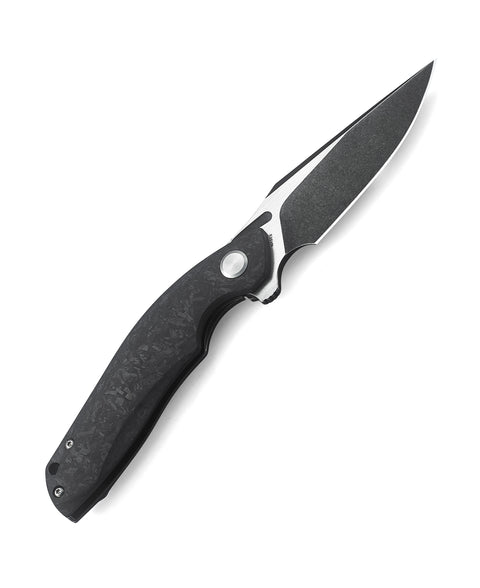 BESTECH GHOST BT1905C-L Carbon Fiber+Titanium Handle: 3.27" S35VN Blade