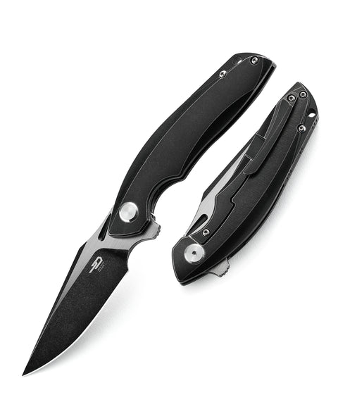 BESTECH GHOST BT1905E Titanium Handle: 3.27" S35VN Blade