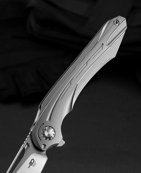 BESTECH WIBRA BT2001A Titanium Handle: 3.43" M390 Blade