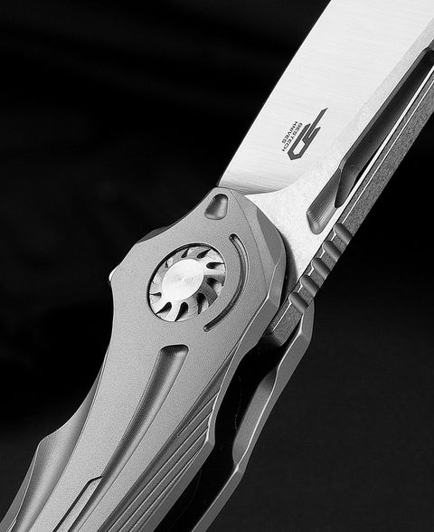 BESTECH WIBRA BT2001A Titanium Handle: 3.43" M390 Blade