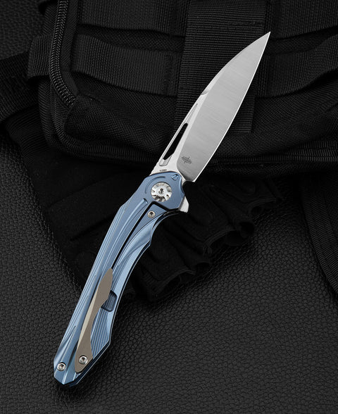 BESTECH WIBRA BT2001B Titanium Handle: 3.43" M390 Blade