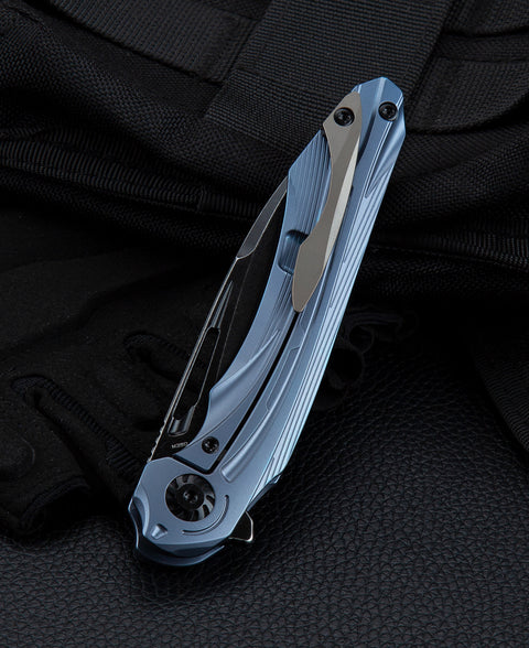 BESTECH WIBRA BT2001C Titanium Handle: 3.43" M390 Blade