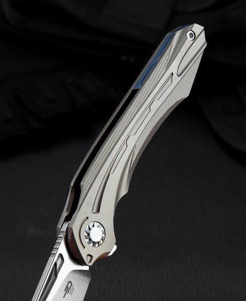 BESTECH WIBRA BT2001D Titanium Handle: 3.43" M390 Blade