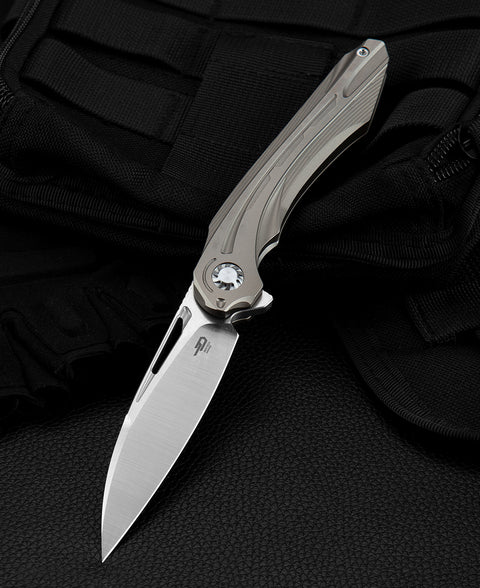 BESTECH WIBRA BT2001D Titanium Handle: 3.43" M390 Blade