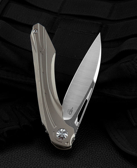 BESTECH WIBRA BT2001D Titanium Handle: 3.43" M390 Blade