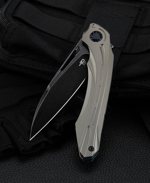 BESTECH WIBRA BT2001E Titanium Handle: 3.43" M390 Blade