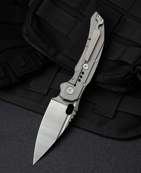 BESTECH EXPLOIT BT2005A Titanium Handle: 3.15" S35VN Blade