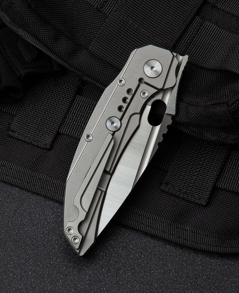 BESTECH EXPLOIT BT2005A Titanium Handle: 3.15" S35VN Blade