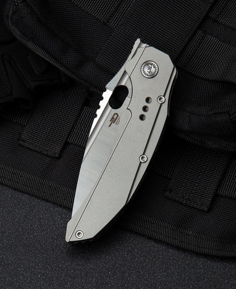 BESTECH EXPLOIT BT2005A Titanium Handle: 3.15" S35VN Blade