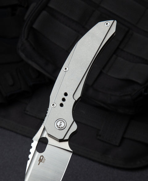 BESTECH EXPLOIT BT2005A Titanium Handle: 3.15" S35VN Blade