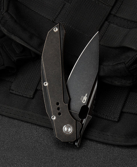 BESTECH EXPLOIT BT2005C Titanium Handle: 3.15" S35VN Blade